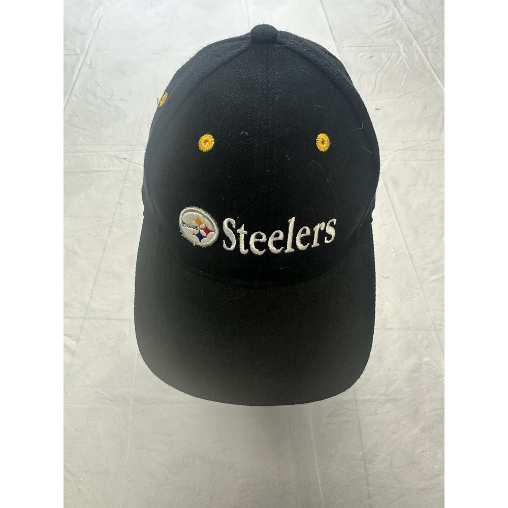 Vintage Steelers NFL Pro Line Puma Baseball Cap Hat Black Pittsburgh 90s